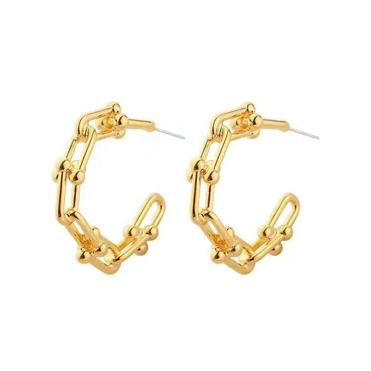 XUNBEI new trending fashion popular jewelry chain gold statement earrings for women
XUNBEI new trending fashion popular jewelry chain gold statement earrings for women