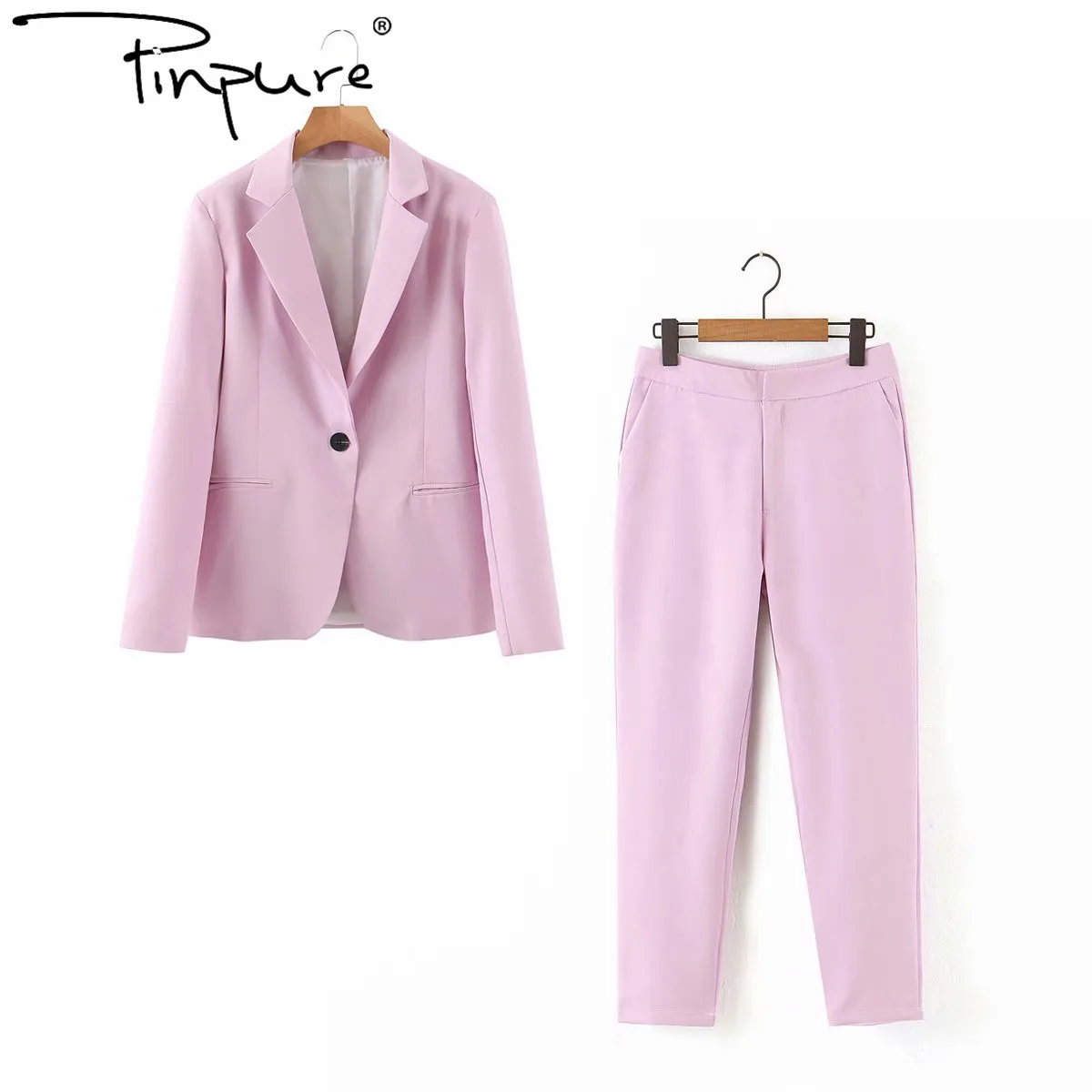 R21954S 2021 Autumn new European temperament simple and versatile casual suit jacket + pants women's 2pcs suit, As pic
R21954S 2021 Autumn new European temperament simple and versatile casual suit jacket + pants women's 2pcs suit, As pic