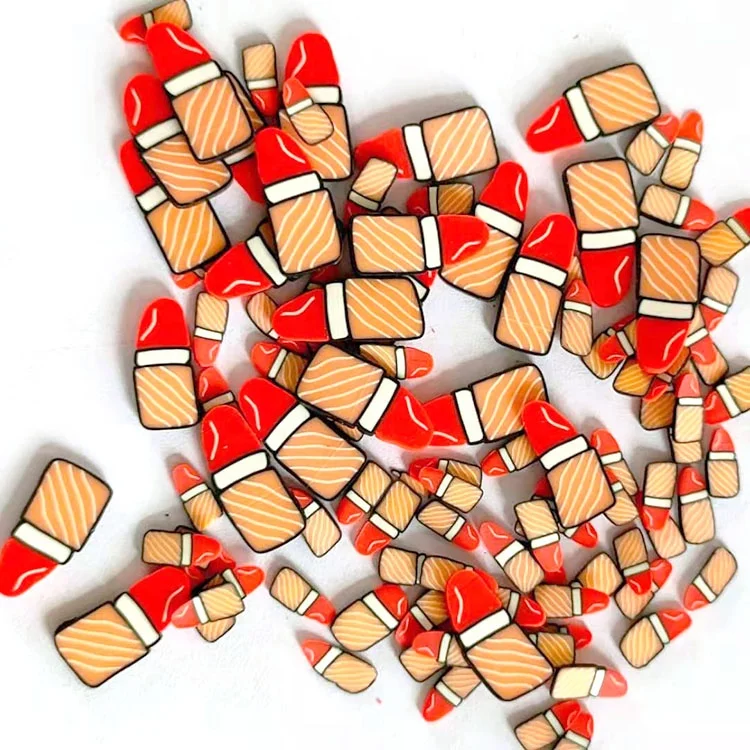 2021 new polymer soft clay sprinkled with cute and fashionable lipstick shape handicraft nail patch, As picture color
2021 new polymer soft clay sprinkled with cute and fashionable lipstick shape handicraft nail patch, As picture color