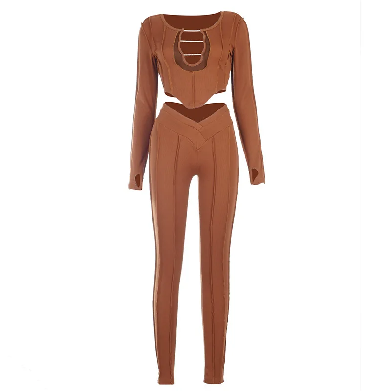 2021 Wholesale Custom Latest Design Jumpsuit Sexy Hollow Out Crop Top Womens Leggings Set
2021 Wholesale Custom Latest Design Jumpsuit Sexy Hollow Out Crop Top Womens Leggings Set