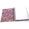 Cover & 240pages Text frosted PVC thickness 65C cover flower design wiro note book