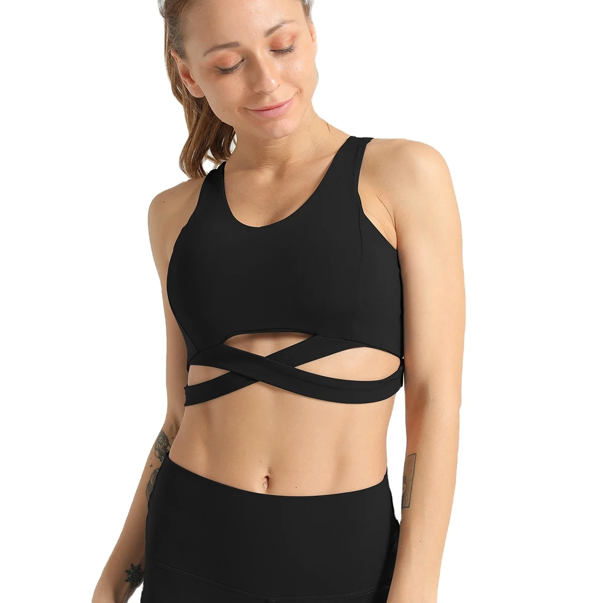 Women Blank Custom Tracksuit Set Sports Bra racerback sports bra open back sports bra, Customized colors
Women Blank Custom Tracksuit Set Sports Bra racerback sports bra open back sports bra, Customized colors