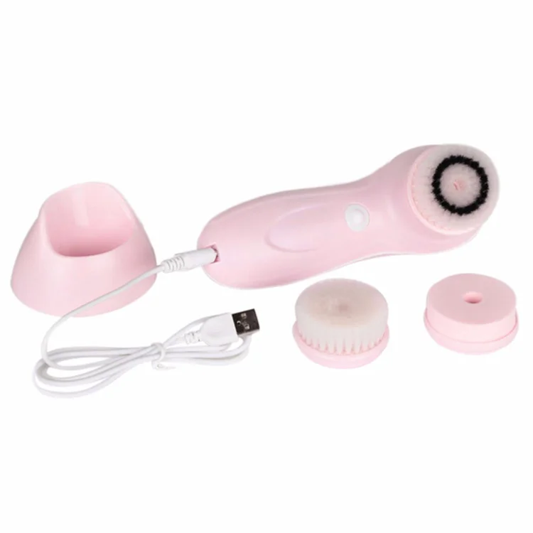 Portable Ultrasonic Mini Deep Electric Double Side Silicon Face Brush Facial Cleansing Brush, Pink purple blue
Portable Ultrasonic Mini Deep Electric Double Side Silicon Face Brush Facial Cleansing Brush, Pink purple blue