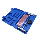 Universal rubber car tubeless tire repair patch plug kit