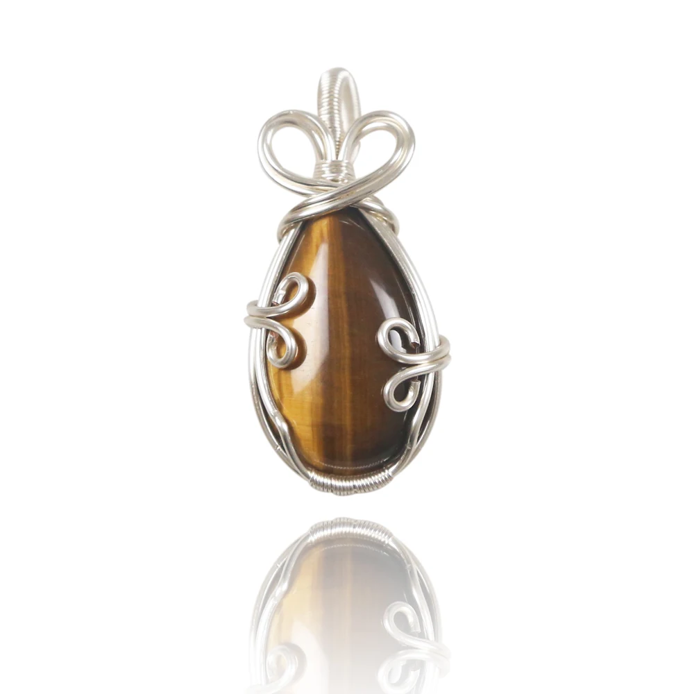 Tiger's-Eye Stone Pendant Wire Wrap For Necklace Jewelry Making Supplier, Picture
Tiger's-Eye Stone Pendant Wire Wrap For Necklace Jewelry Making Supplier, Picture