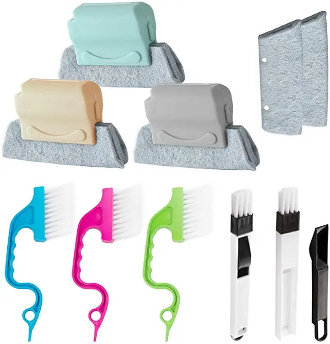 N20 9pcs Magic Window Cleaning Brush with Replacement Pads Window Groove Cleaning Brush Hand-held Crevice Cleaner
N20 9pcs Magic Window Cleaning Brush with Replacement Pads Window Groove Cleaning Brush Hand-held Crevice Cleaner