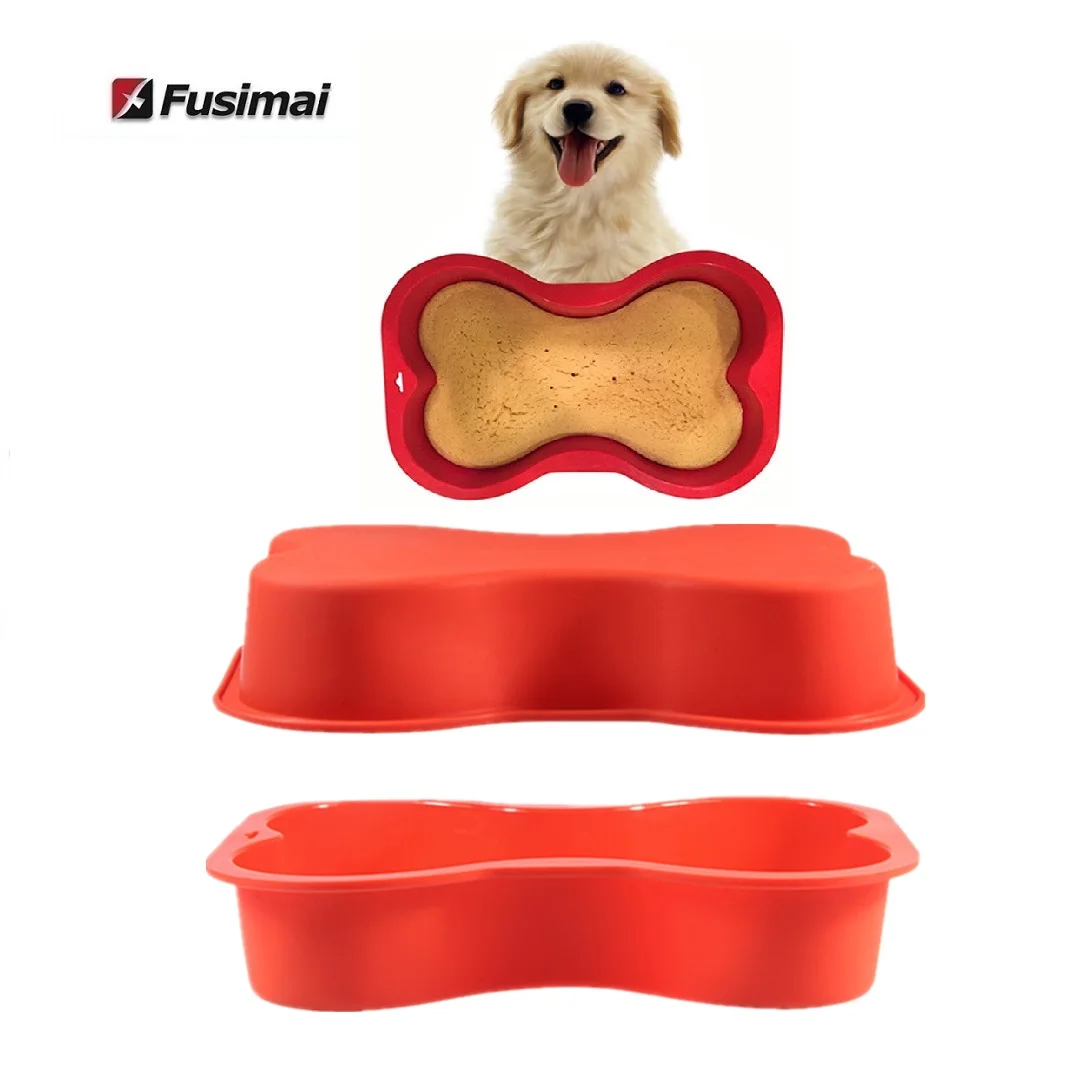 Fusimai Dog Birthday Pans 8inch Shape Pan Mould Customized New Silicone Bone Cake Mold
Fusimai Dog Birthday Pans 8inch Shape Pan Mould Customized New Silicone Bone Cake Mold