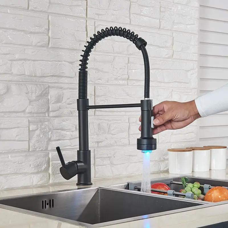 Led Color Changing Kitchen Faucet 304 Stainless Steel Pull Down Kitchen Sink Faucet Pull Out Mixer Tap
Led Color Changing Kitchen Faucet 304 Stainless Steel Pull Down Kitchen Sink Faucet Pull Out Mixer Tap