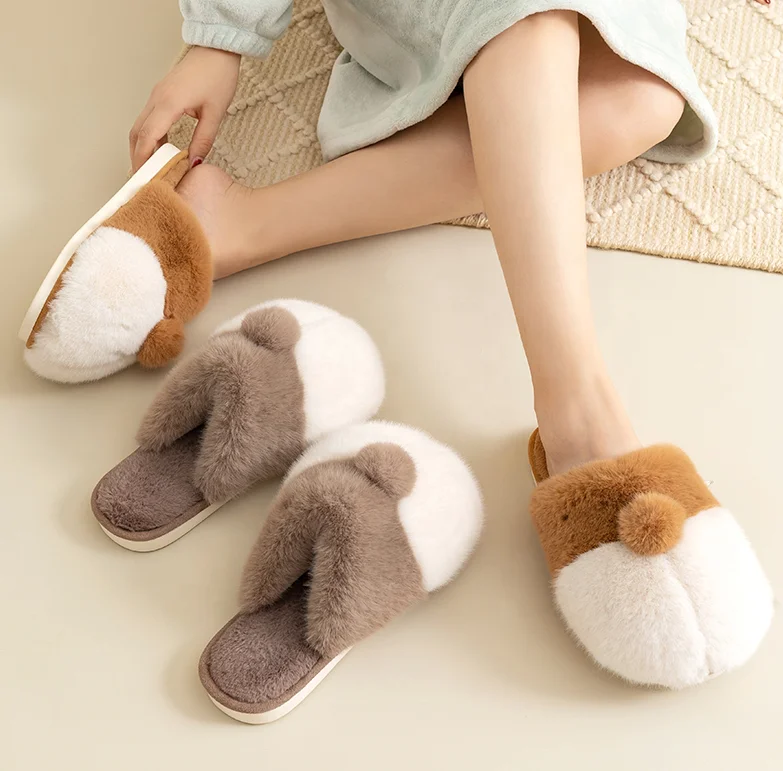 Corgi Fluffy Slippers Plush Rabbit slipper shoe Corgi Dog Winter Warm Indoor Slippers
Corgi Fluffy Slippers Plush Rabbit slipper shoe Corgi Dog Winter Warm Indoor Slippers