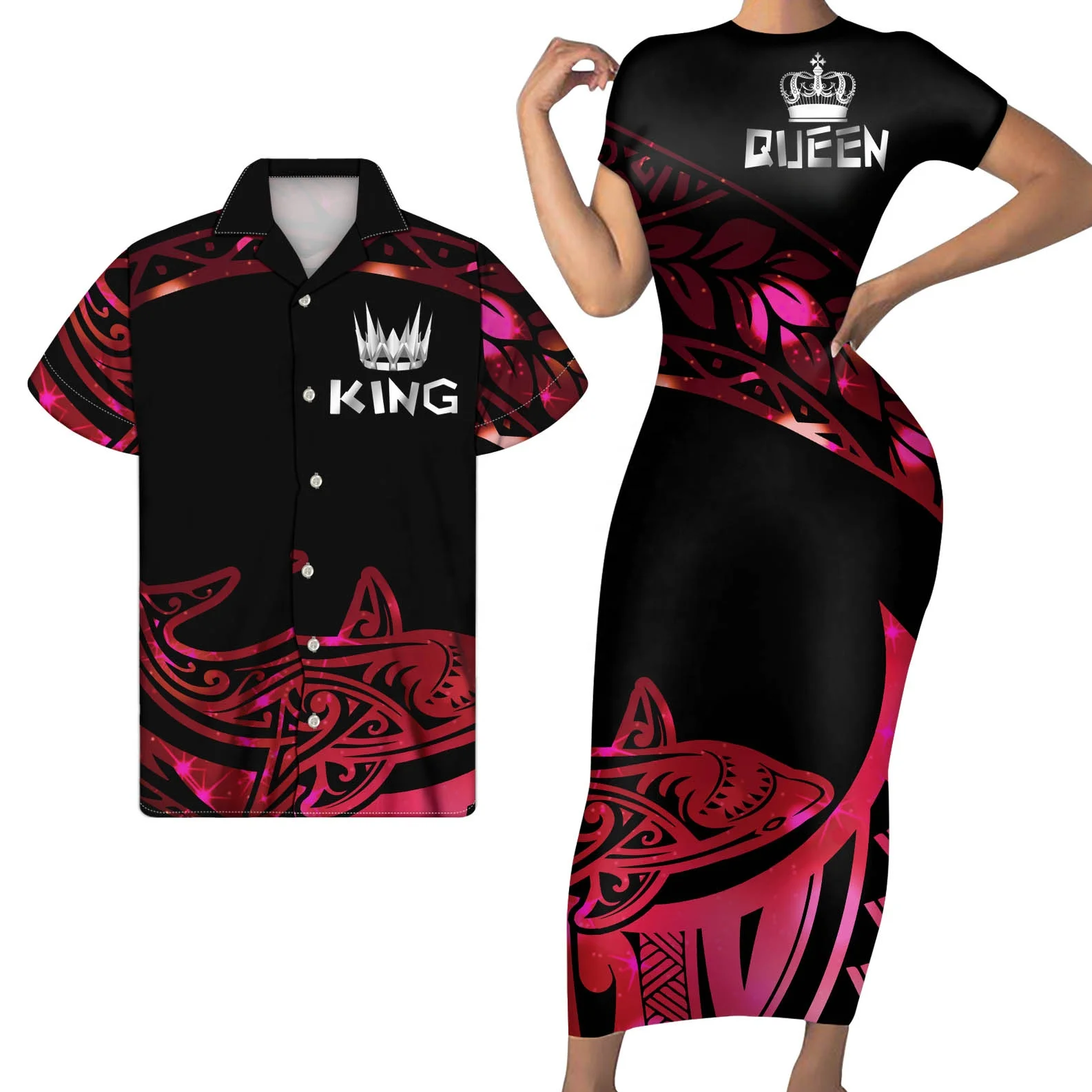 New Arrival couple outfit sets For valentine's day Polynesian Pattern Women Club Dress Shorts Sleeve Match Men Shirts Plus Size, Customized color
New Arrival couple outfit sets For valentine's day Polynesian Pattern Women Club Dress Shorts Sleeve Match Men Shirts Plus Size, Customized color