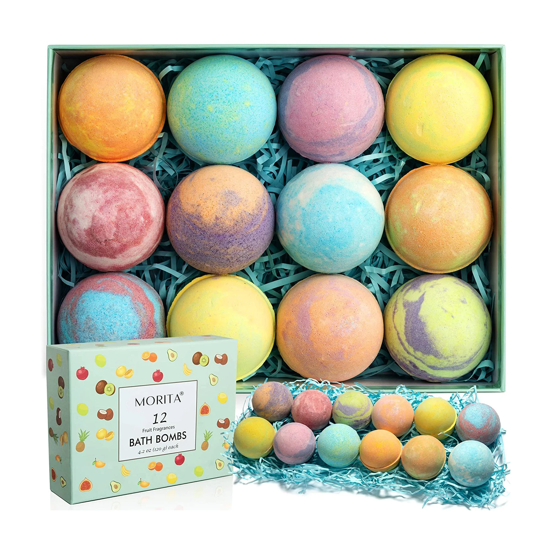 Processing Customization 12 Fruit Fragrances Luxury Natural Organics Bath Bombs and Gift Set Bath Bombs of Low Price, Colorful
Processing Customization 12 Fruit Fragrances Luxury Natural Organics Bath Bombs and Gift Set Bath Bombs of Low Price, Colorful