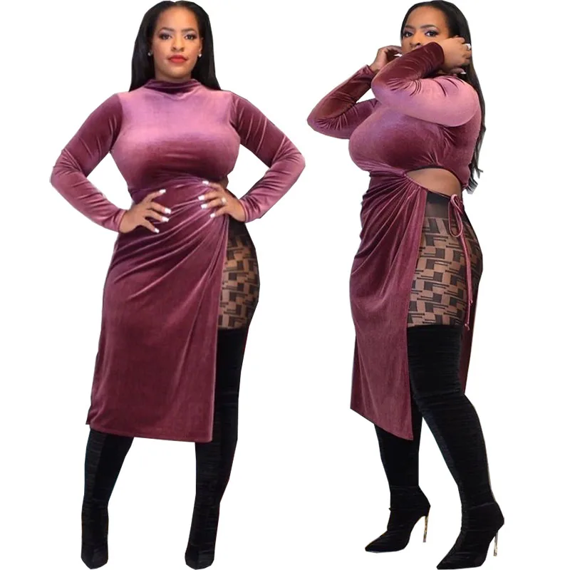 2021 Hot Sale elegant sexy ladies velvet casual dresses women long sleeve sweater slit dress, Peach
2021 Hot Sale elegant sexy ladies velvet casual dresses women long sleeve sweater slit dress, Peach