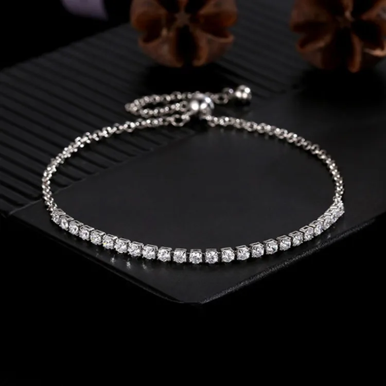 Fashion jewelry white gold plated single row cubic zircon stone gold hand chain bracelet women
Fashion jewelry white gold plated single row cubic zircon stone gold hand chain bracelet women