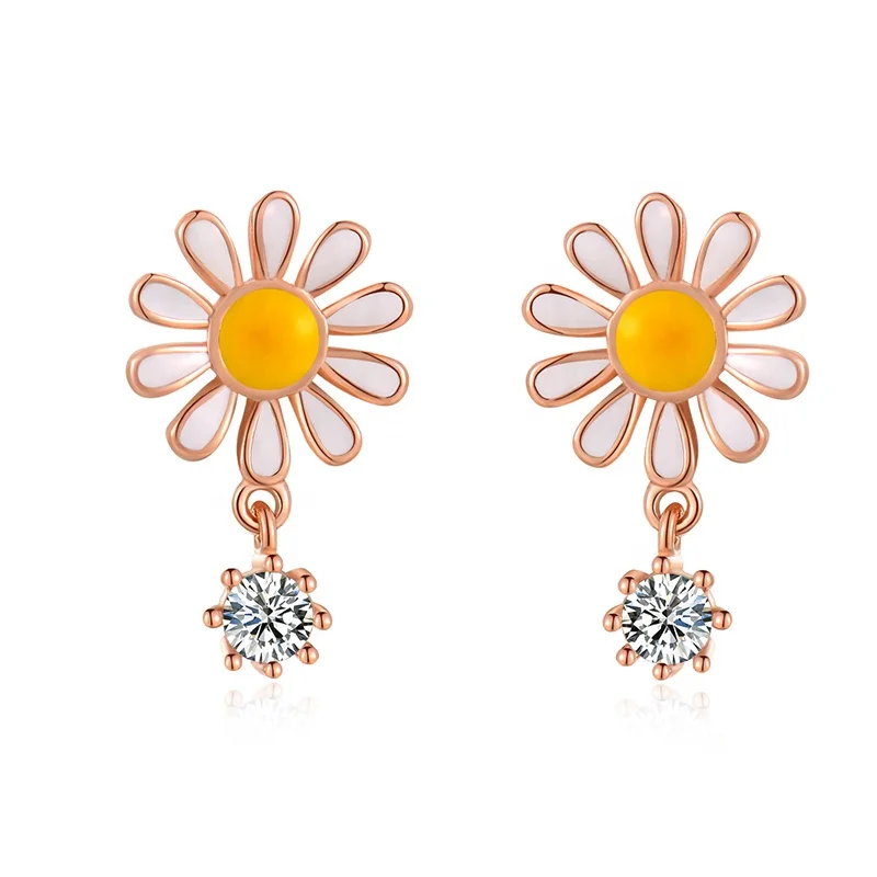 Sun Flower Nickel Free Enamel Jewelry 925 Sterling Silver Stud Earrings For Kids Children Baby
Sun Flower Nickel Free Enamel Jewelry 925 Sterling Silver Stud Earrings For Kids Children Baby