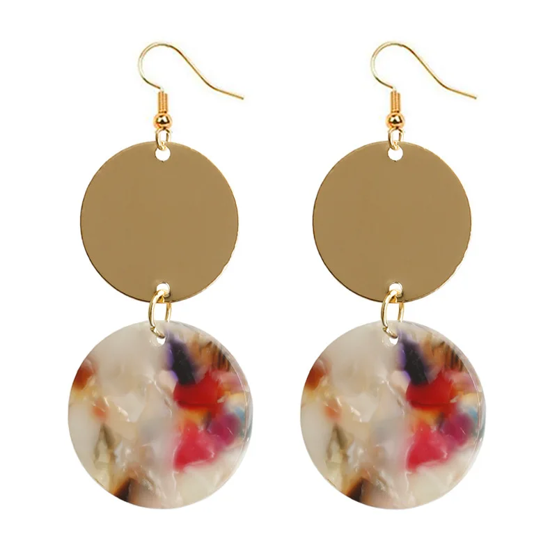 Fashion Sequins Acrylic Stitching Earrings Trendy Alloy Acetate Round Earrings For Women Statement Jewelry Wholesale Pendientes
Fashion Sequins Acrylic Stitching Earrings Trendy Alloy Acetate Round Earrings For Women Statement Jewelry Wholesale Pendientes