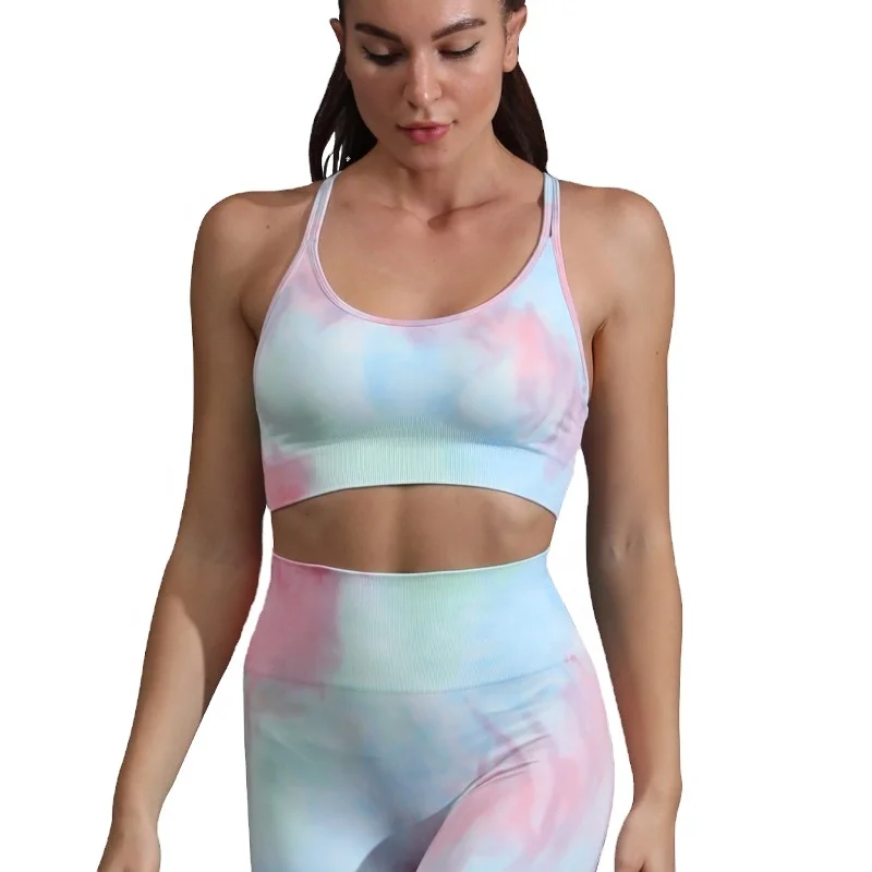 Factory Supply Tie Dye Running Sports BraTie Dye Fitness Bra Women Yoga Bra, Stock color or customized colors
Factory Supply Tie Dye Running Sports BraTie Dye Fitness Bra Women Yoga Bra, Stock color or customized colors