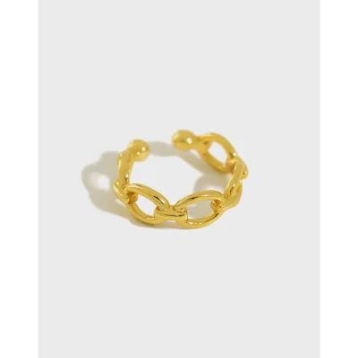 Most Popular 18K Gold Plated Geometric Circle Cuff Earrings S925 Link Chain Circle Cuff Earrings for Lady
Most Popular 18K Gold Plated Geometric Circle Cuff Earrings S925 Link Chain Circle Cuff Earrings for Lady