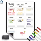 10.7-1 Dry erase magnet weekly planner paper fridge weekly magnetic planner