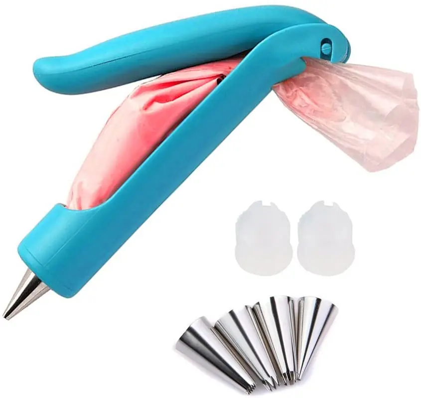DIY Cake Decorating Pen Icing Piping Tips Nozzles Bag Sugar Craft Fondant Tool, Blue
DIY Cake Decorating Pen Icing Piping Tips Nozzles Bag Sugar Craft Fondant Tool, Blue
