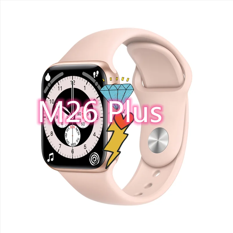 Professional Body temperature monitoring smart watch Smartwatch M26 plus Series 6 Smart Fitness Wristband Heart Rate Monitor
Professional Body temperature monitoring smart watch Smartwatch M26 plus Series 6 Smart Fitness Wristband Heart Rate Monitor