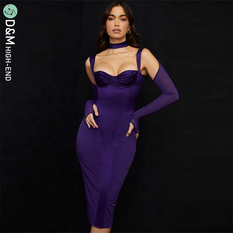 D&M Lady Corset Mesh Long Sleeve Slim Elegant Long Dress Streetwear Halter Chic Outfits Hollow Out Bodycon Satin Dress Women, Picture color
D&M Lady Corset Mesh Long Sleeve Slim Elegant Long Dress Streetwear Halter Chic Outfits Hollow Out Bodycon Satin Dress Women, Picture color