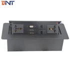 multifunctional hidden desktop motorized pop up socket set outlet for conference tabletop