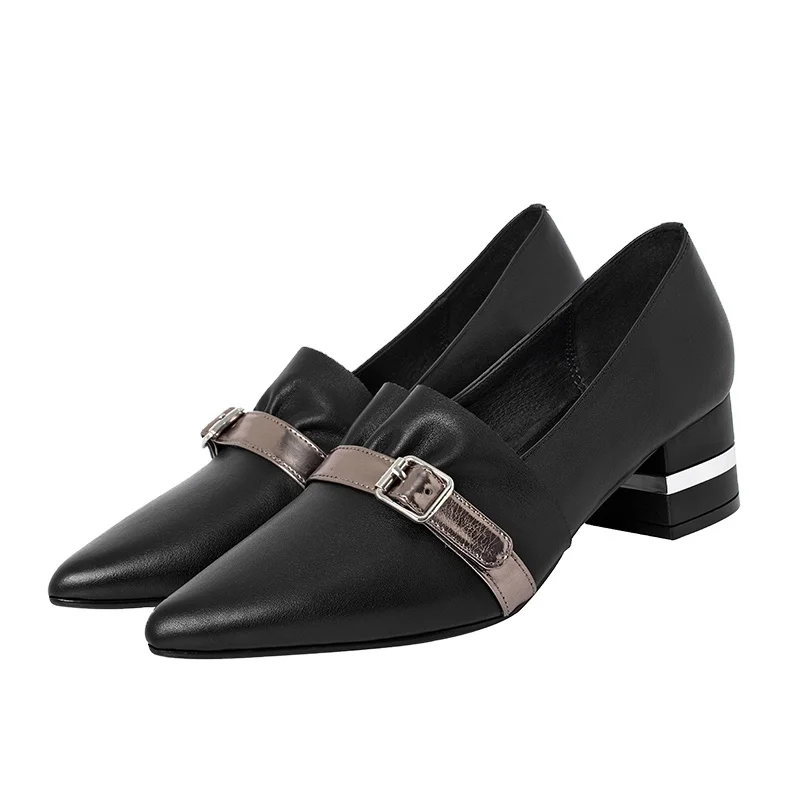 Universe M010 New Arrival 2021 Square Thick Heels Point Toe Buckle Elegant Genuine Leather Spring Women Dress Shoes Ladies Pumps, Black/ivory
Universe M010 New Arrival 2021 Square Thick Heels Point Toe Buckle Elegant Genuine Leather Spring Women Dress Shoes Ladies Pumps, Black/ivory