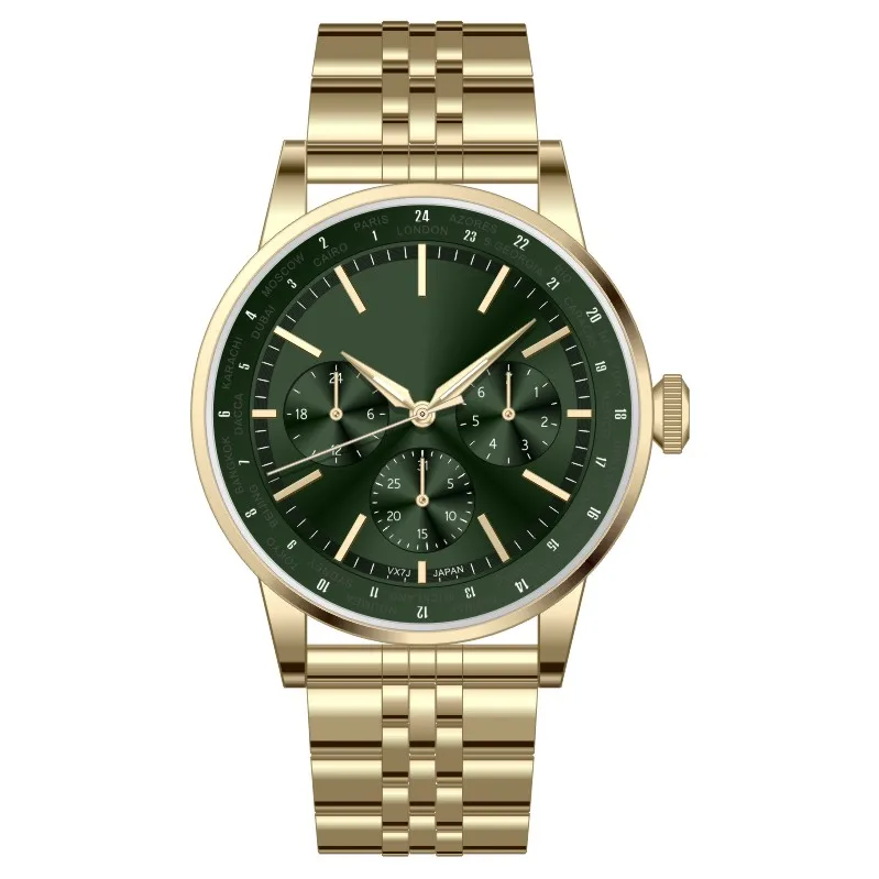 High Quality Stainless Steel Band Watch Fashion Japan Movement Watch Luxury Gold Watch Men
High Quality Stainless Steel Band Watch Fashion Japan Movement Watch Luxury Gold Watch Men
