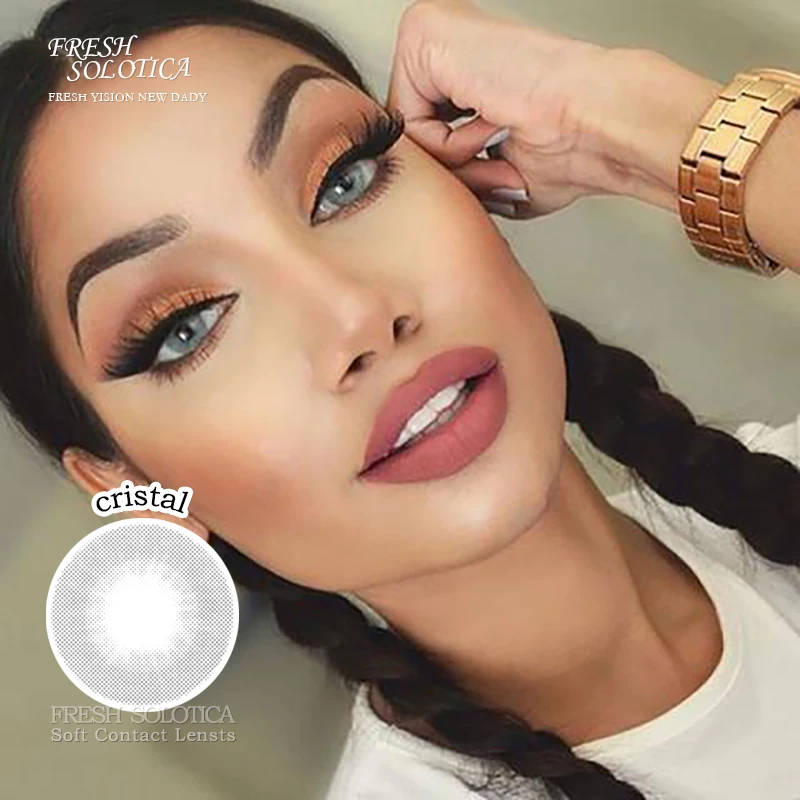 Wholesale Customized contact lens HD Cristal disposable contact lenses lentilles de couleurs lentes de contacto color
Wholesale Customized contact lens HD Cristal disposable contact lenses lentilles de couleurs lentes de contacto color