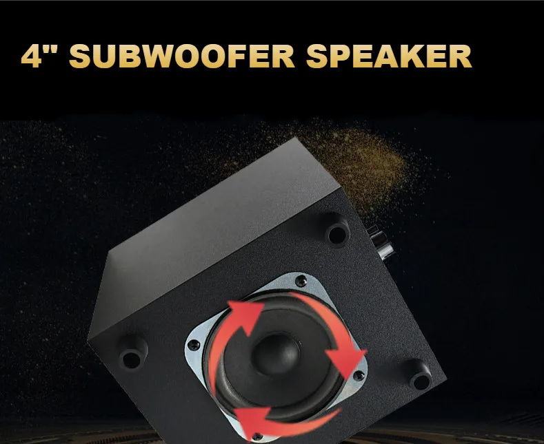 RHM Home Theater Speaker 20w, Sound Audio Speaker With BT, Basic 2.1CH Speaker for Home Use