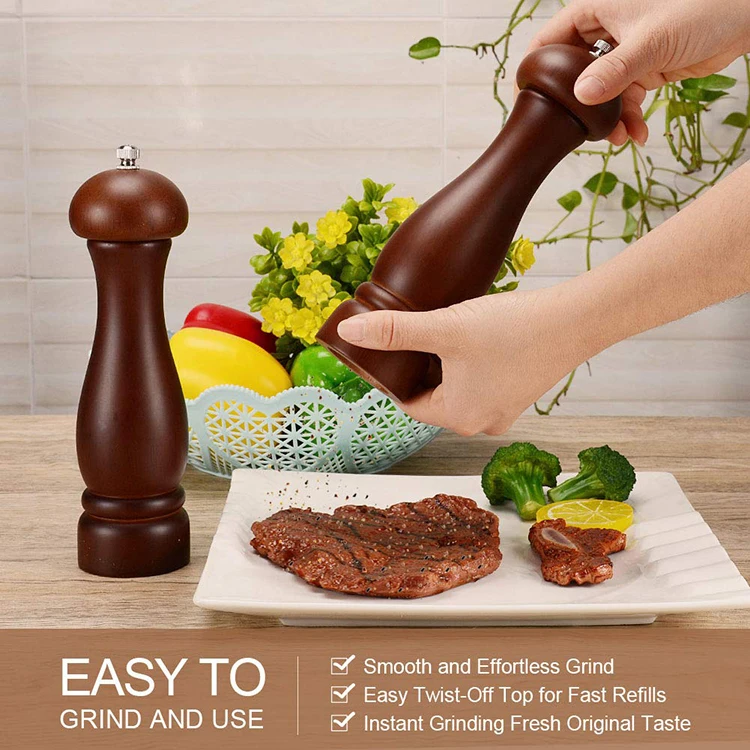 adjustable pepper mill coarseness solid wood mill