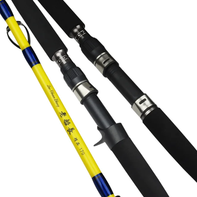 weihai factory 1.6/1.7/1.9M 2 Scetion Carbon Glass Soild Boat Fishing Rod Spinning Saltwater Fishing Rod, Yellow
weihai factory 1.6/1.7/1.9M 2 Scetion Carbon Glass Soild Boat Fishing Rod Spinning Saltwater Fishing Rod, Yellow
