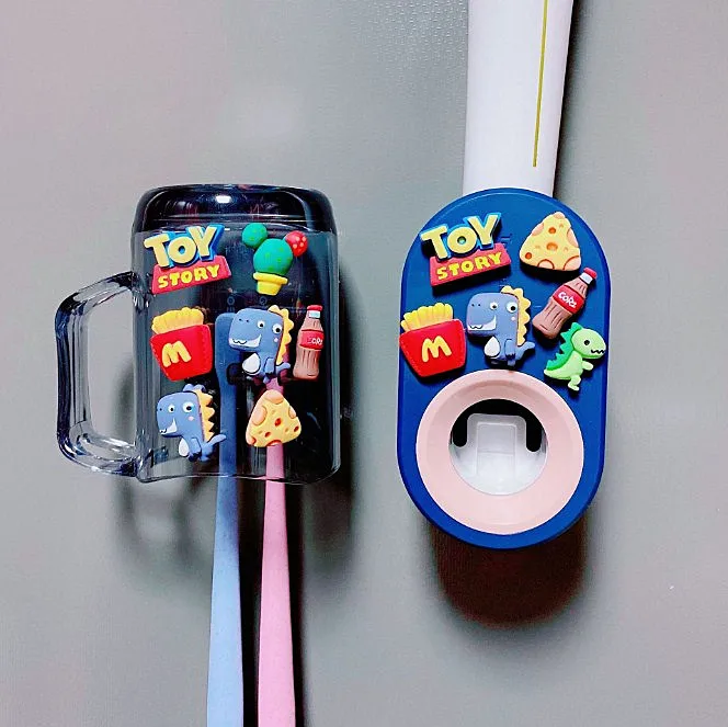 Cartoon Toothbrush Set for Kid Cup Wall-mount Holder Toothpaste Dispenser Toothbrush Set Assembly
Cartoon Toothbrush Set for Kid Cup Wall-mount Holder Toothpaste Dispenser Toothbrush Set Assembly