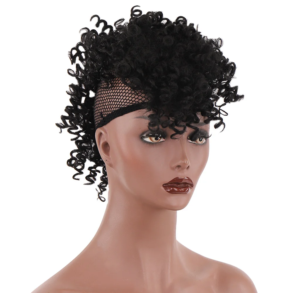 Handmade African Short Curl Lace Color Front Wigs 
Handmade African Short Curl Lace Color Front Wigs