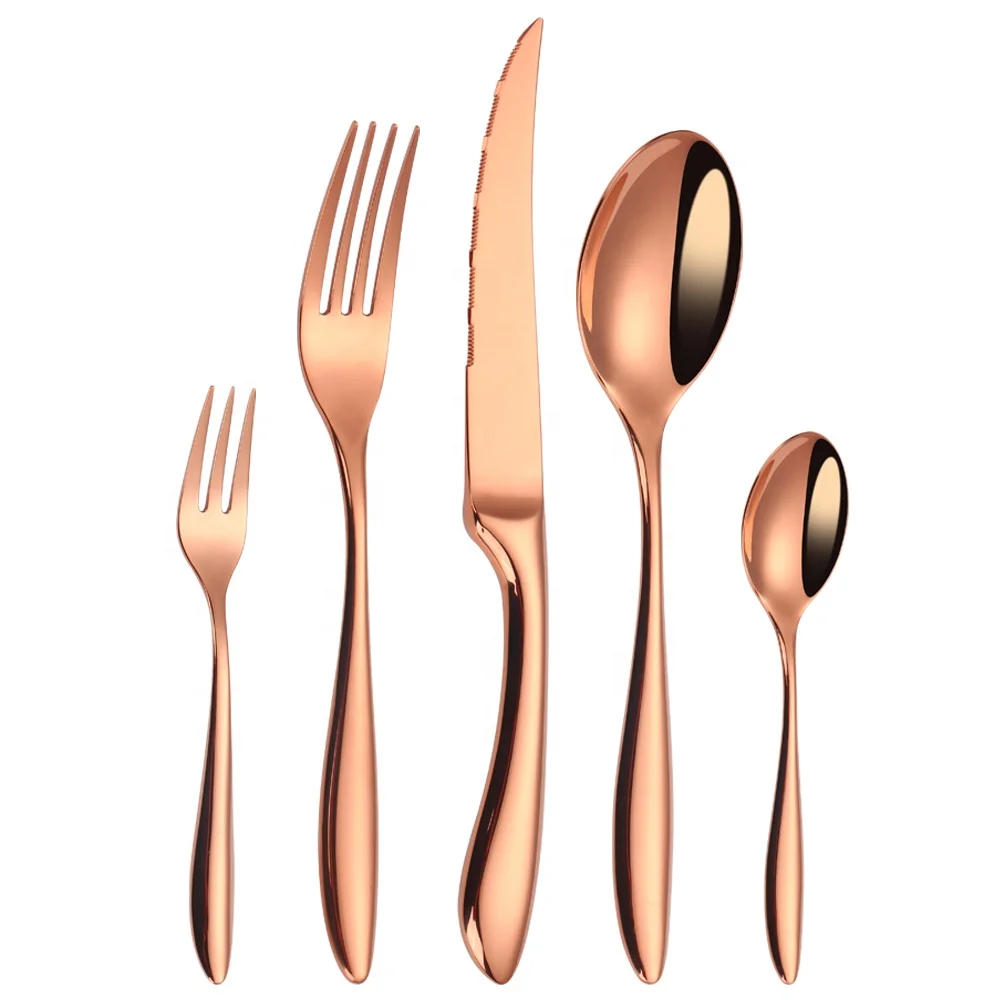 Hot Selling Product 2022 Cutleries Dining Set Heavy Rose Gold Mirror Polish 304 Metal Cutlery Set Hollow Handle Steel Flatware
Hot Selling Product 2022 Cutleries Dining Set Heavy Rose Gold Mirror Polish 304 Metal Cutlery Set Hollow Handle Steel Flatware