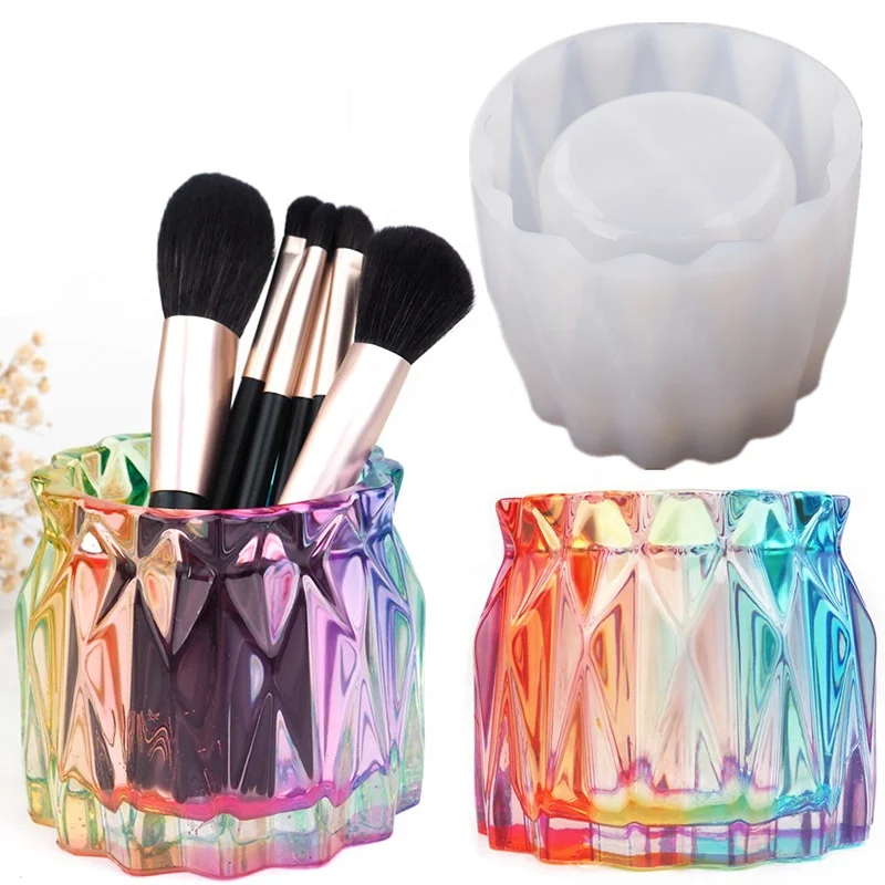 DIY Large Modern Flower Cement Vase Pot Silicon Mould Cut Desk Pen Rack Holder Desktop Office Storage Box Resin Silicone Molds
DIY Large Modern Flower Cement Vase Pot Silicon Mould Cut Desk Pen Rack Holder Desktop Office Storage Box Resin Silicone Molds