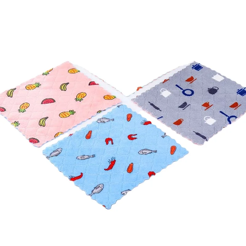 Home Simple Double-sides Scouring Pad Household Coral Velvet Cleaning Cloth Rag Kitchen Cartoon Printing Dish Towel
Home Simple Double-sides Scouring Pad Household Coral Velvet Cleaning Cloth Rag Kitchen Cartoon Printing Dish Towel