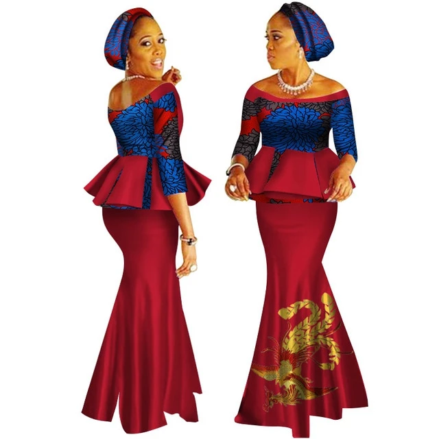 Traditional Dashiki Print Dresses Crop Tops&Skirt Set Hand Made Off Shoulder Half Sleeve African Clothing Long Skirt Set WY2626
Traditional Dashiki Print Dresses Crop Tops&Skirt Set Hand Made Off Shoulder Half Sleeve African Clothing Long Skirt Set WY2626