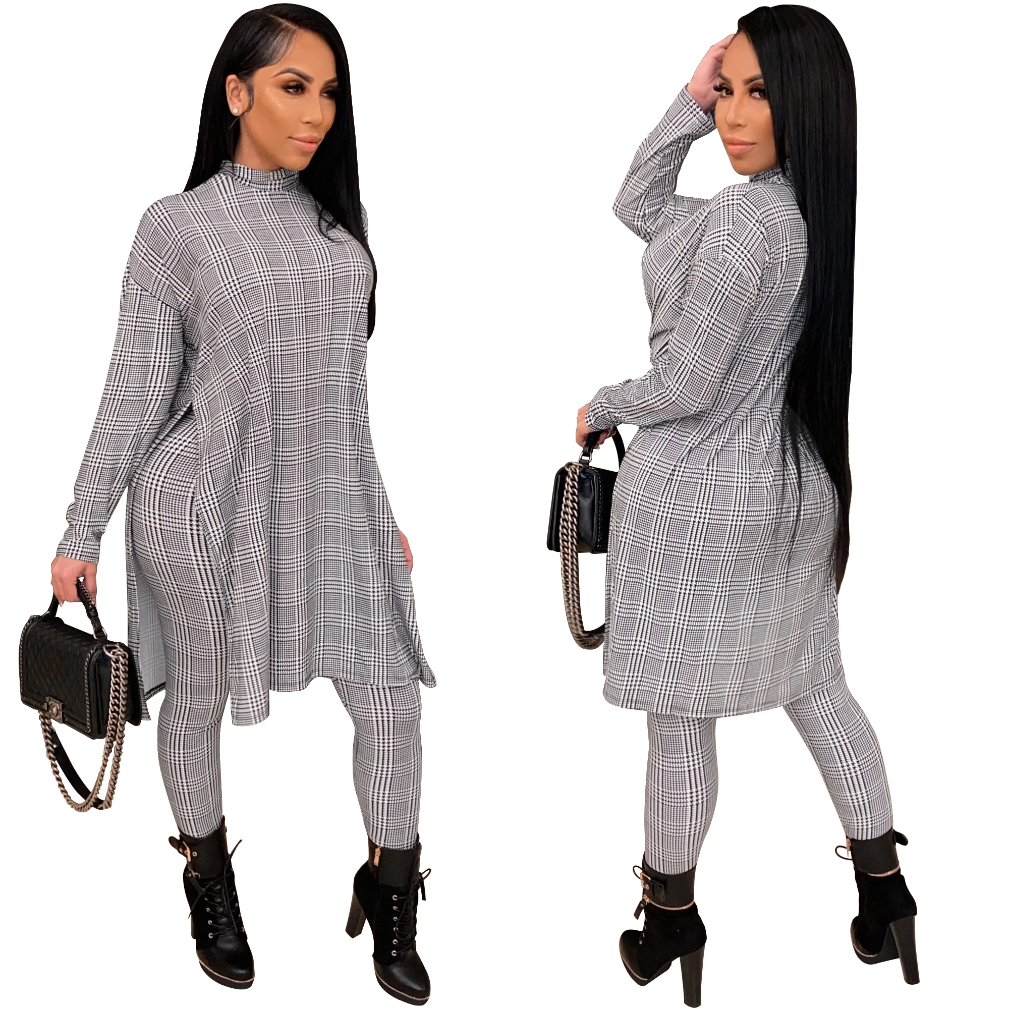 bulk 2021 new spring home clothes leisure wear plaid print high neck cozy women lounge wear sets casual
bulk 2021 new spring home clothes leisure wear plaid print high neck cozy women lounge wear sets casual