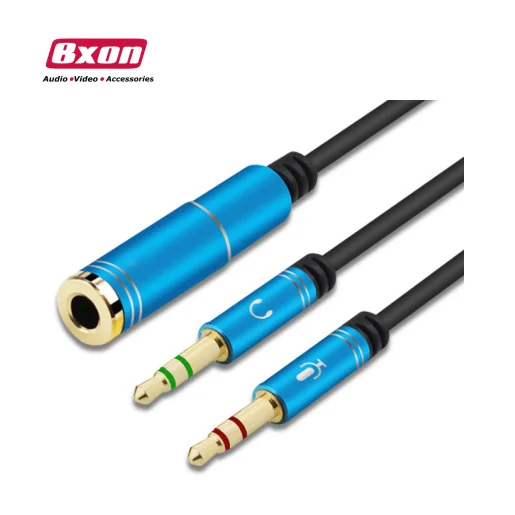 3.5mm Headphone Microphone Audio Y Splitter Cable One Female to Dual Male Converter Adapter, Black
3.5mm Headphone Microphone Audio Y Splitter Cable One Female to Dual Male Converter Adapter, Black