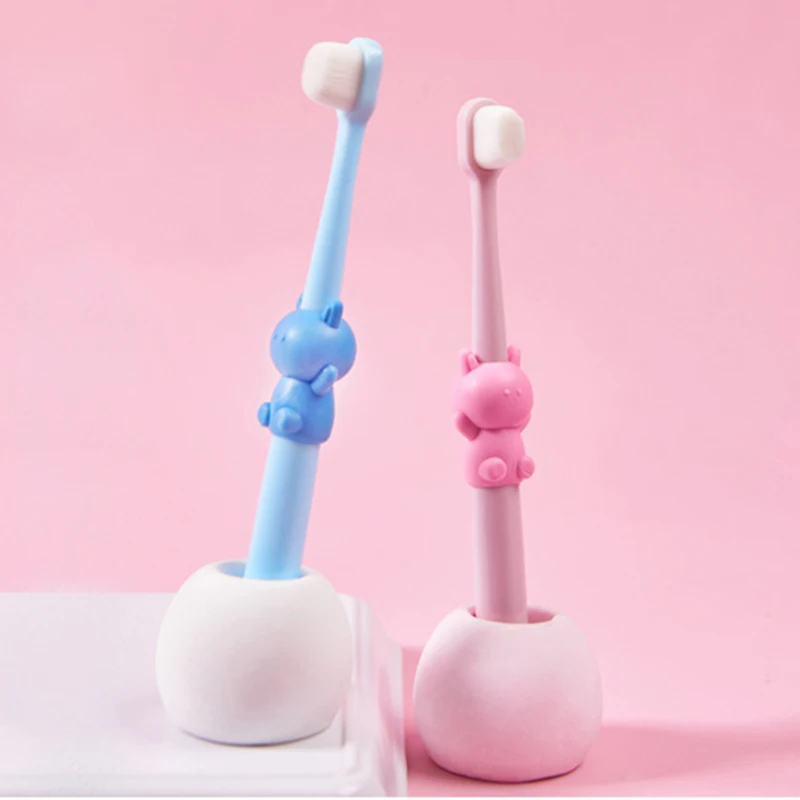 Reusable super soft ultra fine 10000+ bristles plastic handle cartoon animal tooth brush for deciduous children, Pink, blue, yellow or customized
Reusable super soft ultra fine 10000+ bristles plastic handle cartoon animal tooth brush for deciduous children, Pink, blue, yellow or customized
