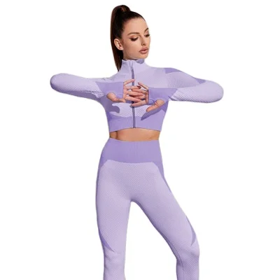 Sports Yoga Cardigan Wear Running Fitness Nylon Quick-drying Long Sleeve Women Suit
Sports Yoga Cardigan Wear Running Fitness Nylon Quick-drying Long Sleeve Women Suit