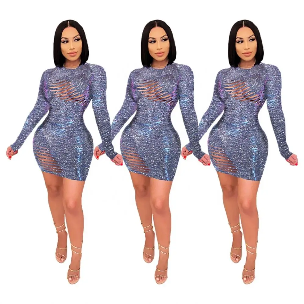 Wholesale ladies long sleeve ripped see-through sexy mini tight dress casual dresses
Wholesale ladies long sleeve ripped see-through sexy mini tight dress casual dresses