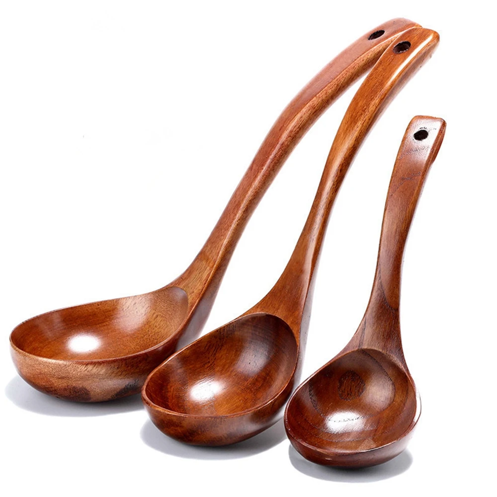 Long Spoons Wooden Korean Style Natural Wood Long Handle Round Spoons for Soup Cooking Mixing Stirrer, Wood color
Long Spoons Wooden Korean Style Natural Wood Long Handle Round Spoons for Soup Cooking Mixing Stirrer, Wood color