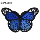 Embroidered Iron Patch on Custom Felt Border Patches Iron on Purple Butterfly Embroidery Patches Moth Embroidery Patches