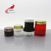 wholesale round food container plastic storage jar PET jars for body lotion with aluminum lid PJ-079C