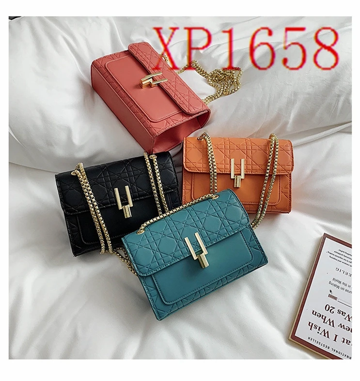 XP1658 2020 new shoulder diagonal chain bag embossed handbag full color fashion craftsmanship simple and versat
XP1658 2020 new shoulder diagonal chain bag embossed handbag full color fashion craftsmanship simple and versat