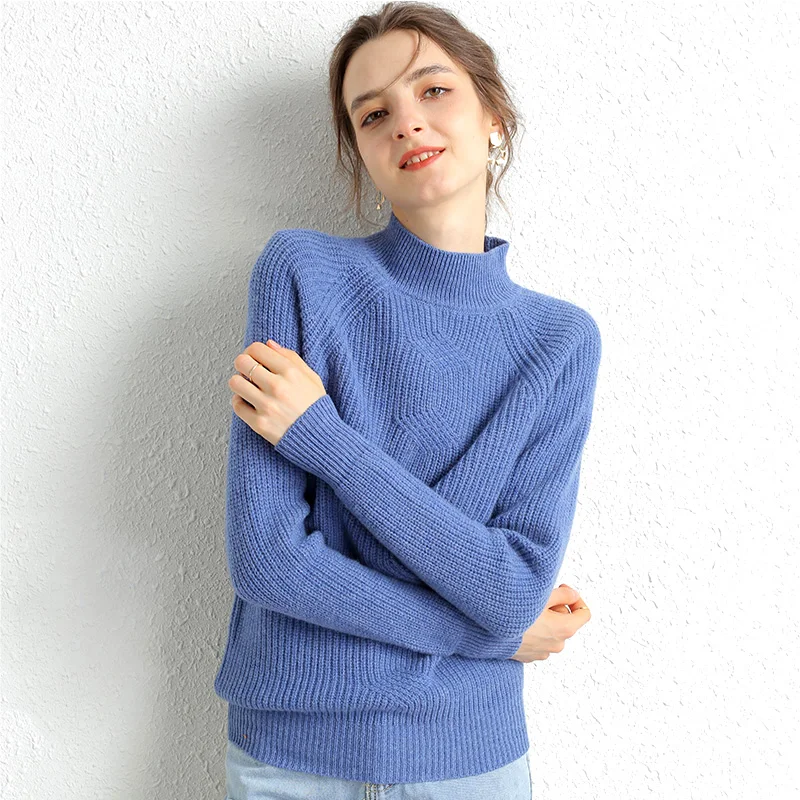 Wholesale Fashion Winter Autumn Ladies Thick Crew Neck Knit 100% Merino Wool Sweater Woman
Wholesale Fashion Winter Autumn Ladies Thick Crew Neck Knit 100% Merino Wool Sweater Woman