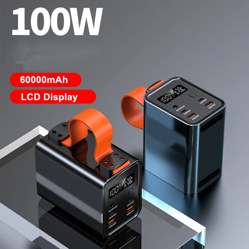 

Power bank 60000mah chargers station for laptop portable 50000mah powerbank for mobile phone