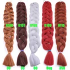Wholesale top quality Crochet Braids Hair Products Synthetic Ombre braid synthetic ombre color jumbo braiding hair